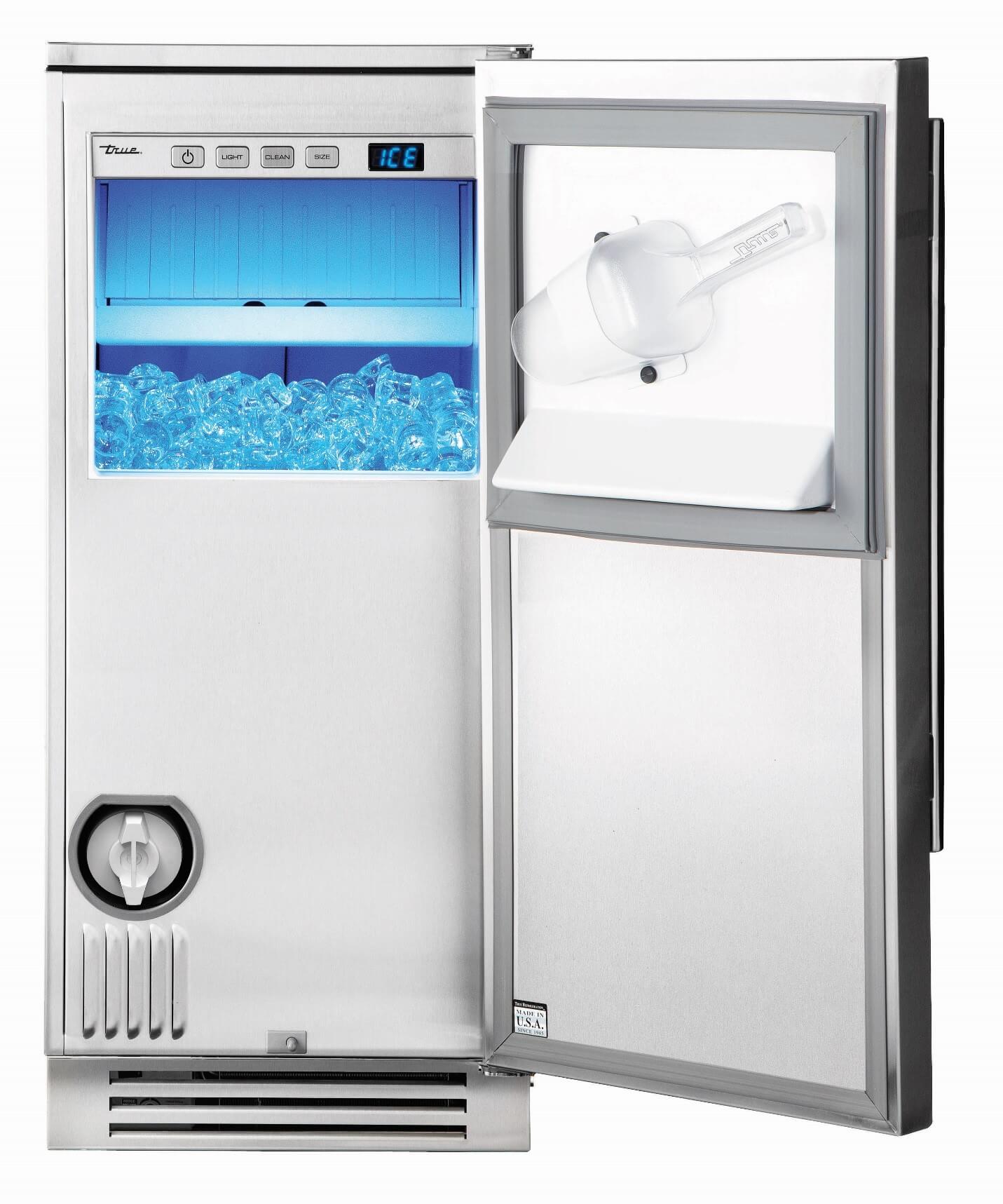 The all-new True Clear Ice machine features the patented TruLumina® Lighting System.